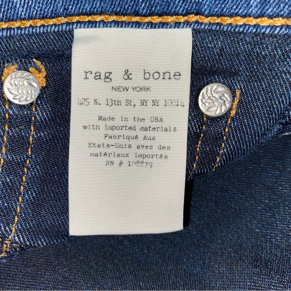 Rag & Bone Blue Stretchy Skinny Jeans - Picture 5 of 8